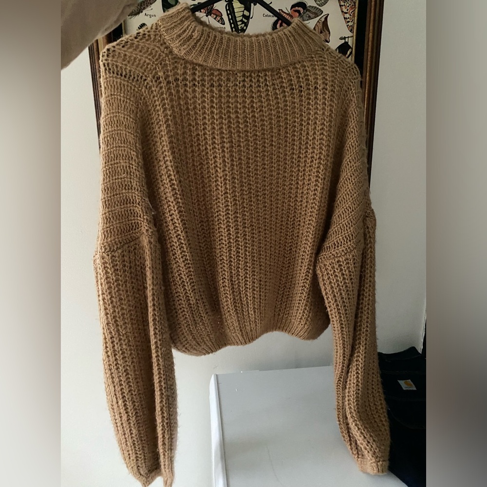 Brown cute  oversized sweater